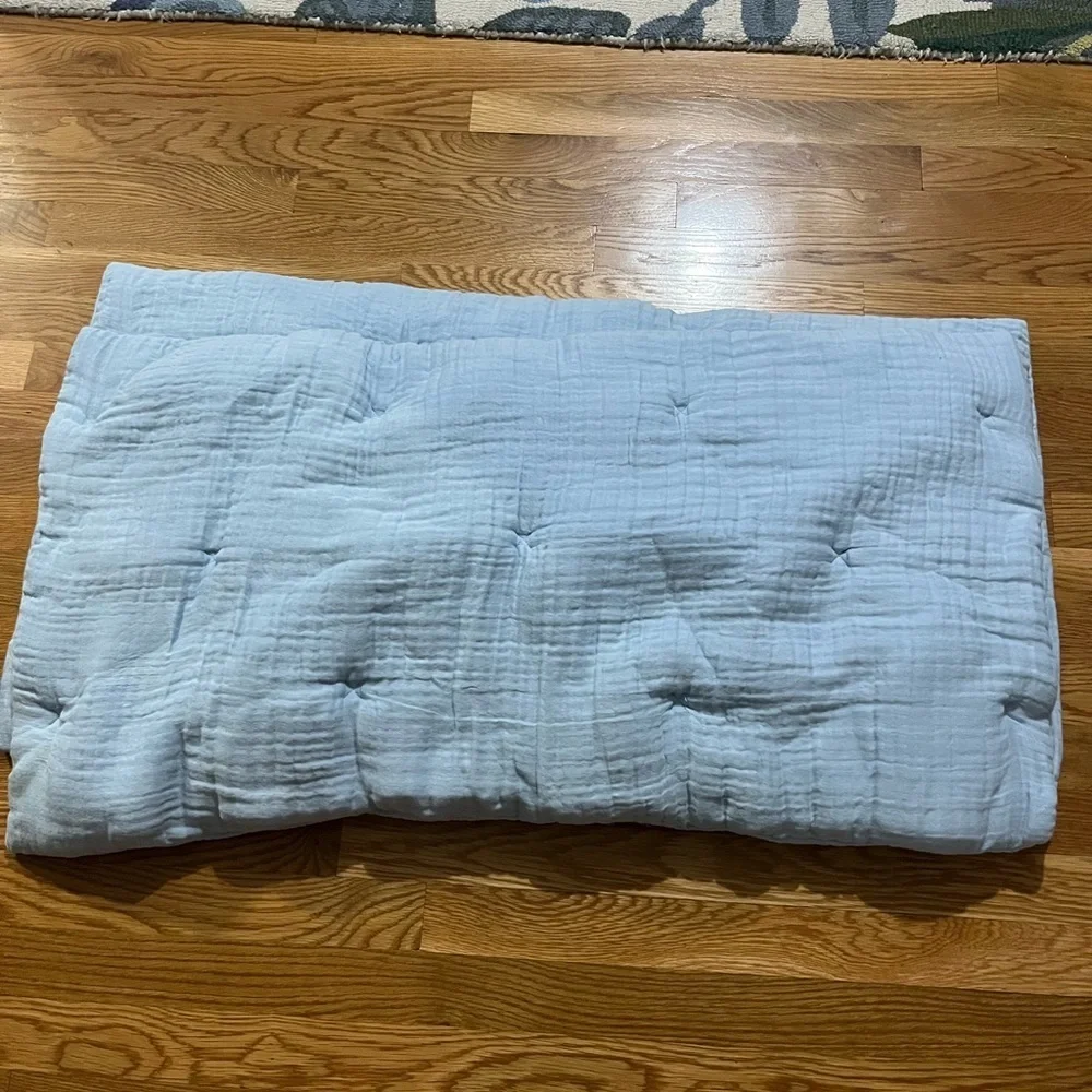 Anthropologie Elysian Cross-Dyed Cotton Gauze King Shams (2) New But READ